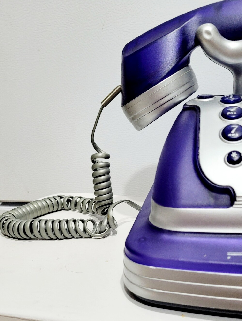 Vintage Purple Miami Phone Retro Desk Telephone Tested Working - Picture 2 of 10